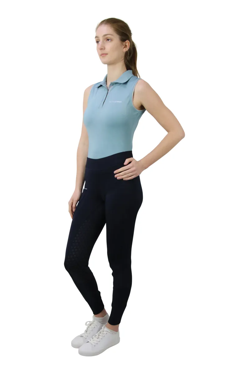 Hy Equestrian Synergy Ladies Sleeveless Polo - Aqua